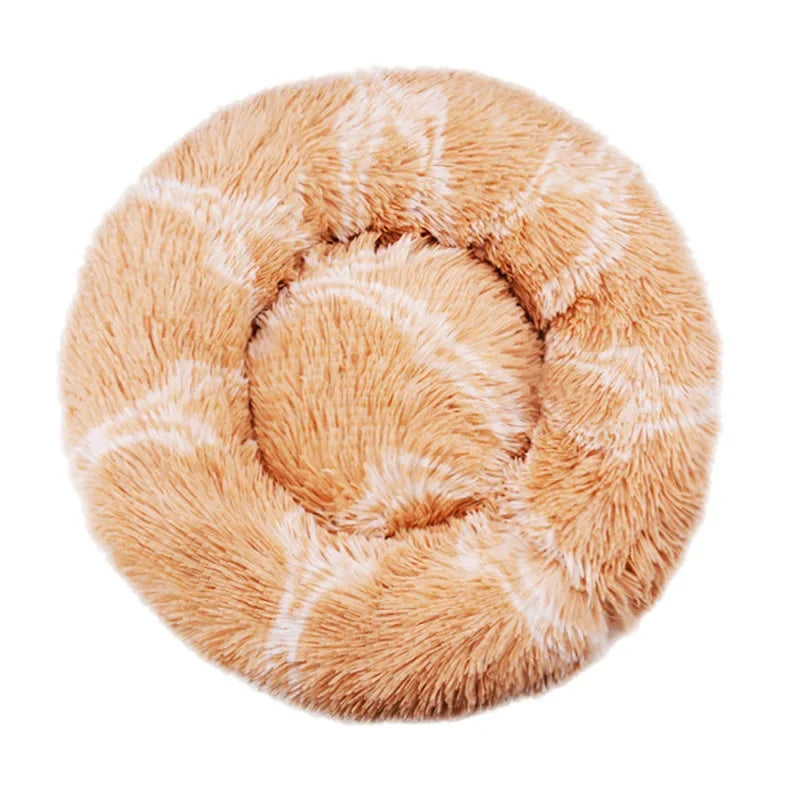 Cozy Round Pet Bed for Dogs & Cats Ultra Soft for Small, Medium, & Large Pets