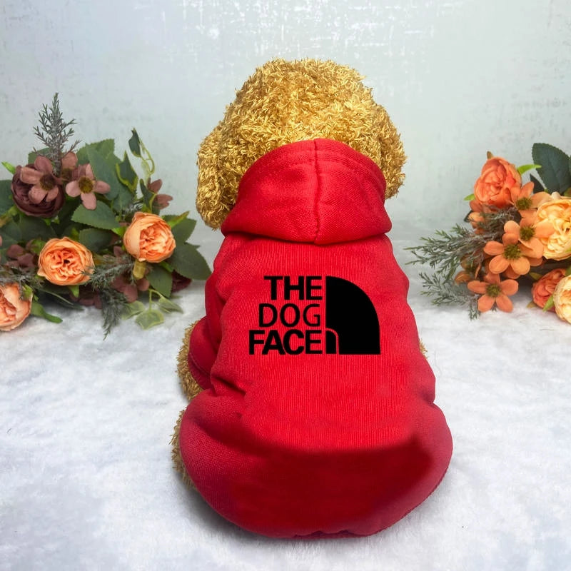 Dog Hoodies Coat for Autumn & Winter Stylish Dog Face  Jacket for Large Breeds like French Bulldogs & Labradors