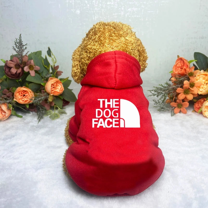 Dog Hoodies Coat for Autumn & Winter Stylish Dog Face  Jacket for Large Breeds like French Bulldogs & Labradors