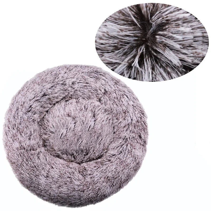 Cozy Round Pet Bed for Dogs & Cats Ultra Soft for Small, Medium, & Large Pets