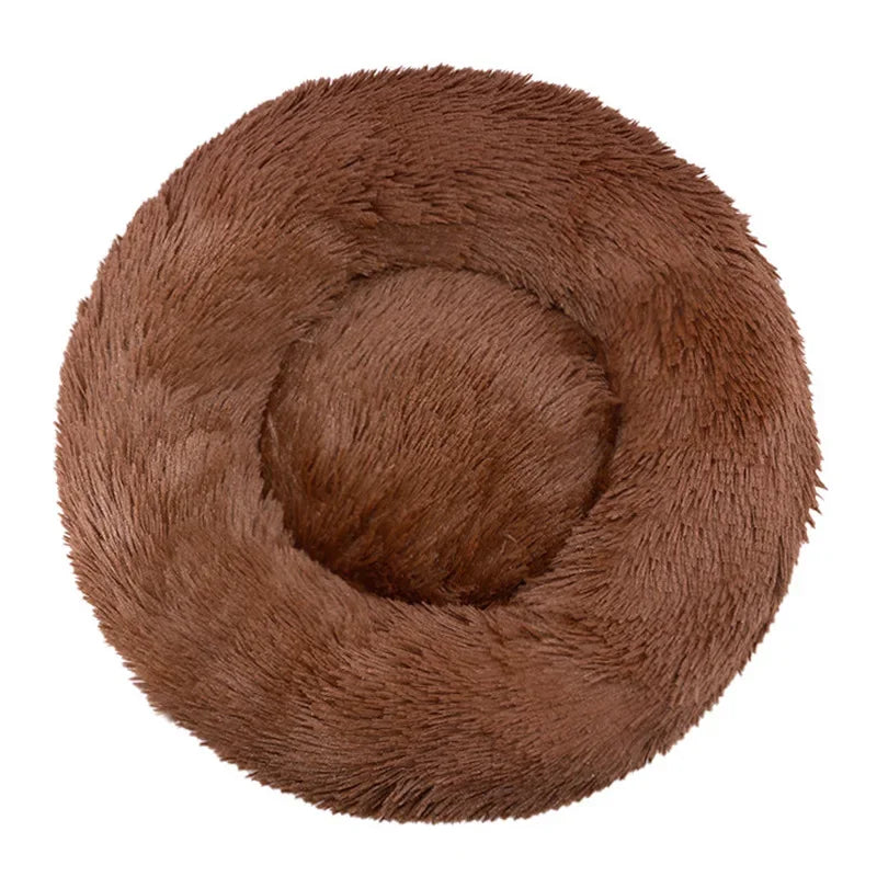 Cozy Round Pet Bed for Dogs & Cats Ultra Soft for Small, Medium, & Large Pets