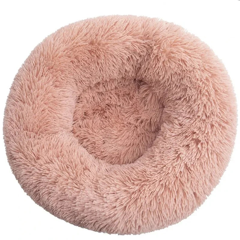 Cozy Round Pet Bed for Dogs & Cats Ultra Soft for Small, Medium, & Large Pets