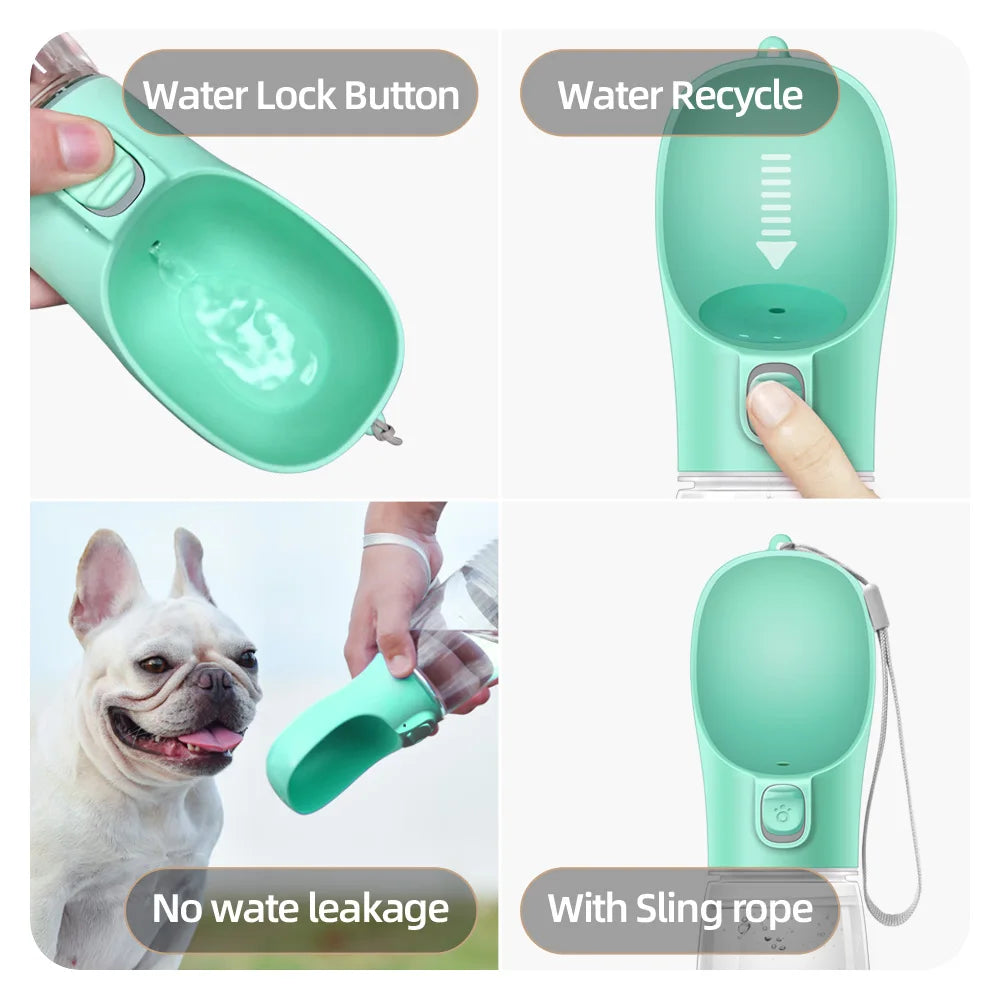 Portable Leakproof Dog Water Bottle for Small & Large Dogs Travel Friendly Pet Drinkin