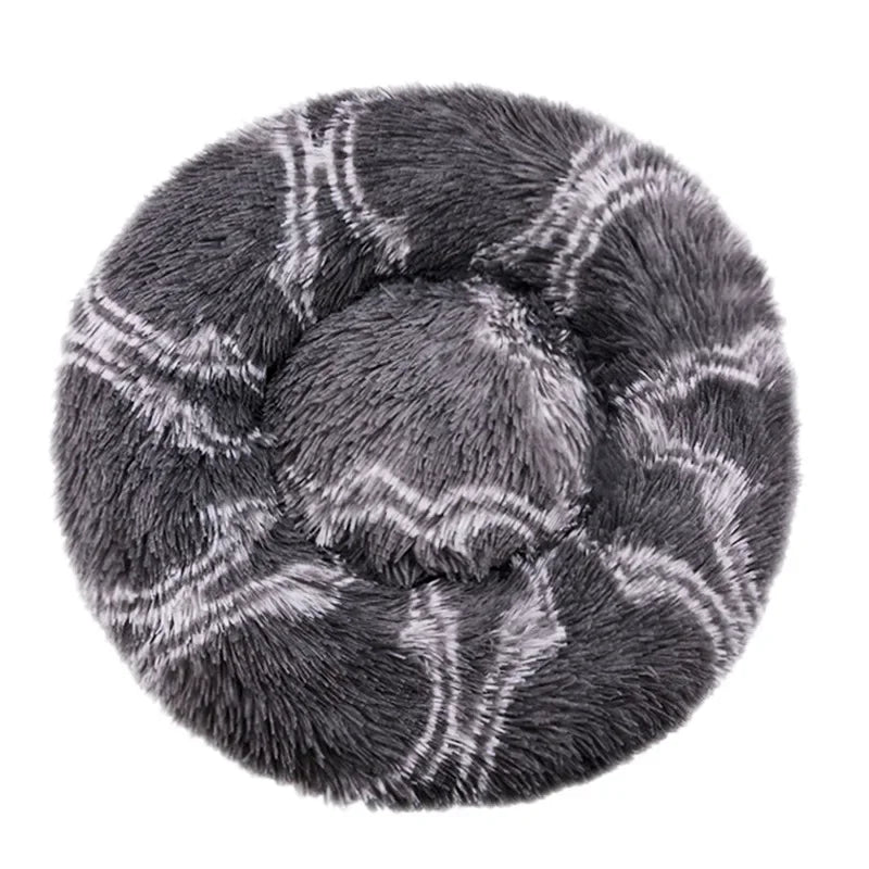 Cozy Round Pet Bed for Dogs & Cats Ultra Soft for Small, Medium, & Large Pets