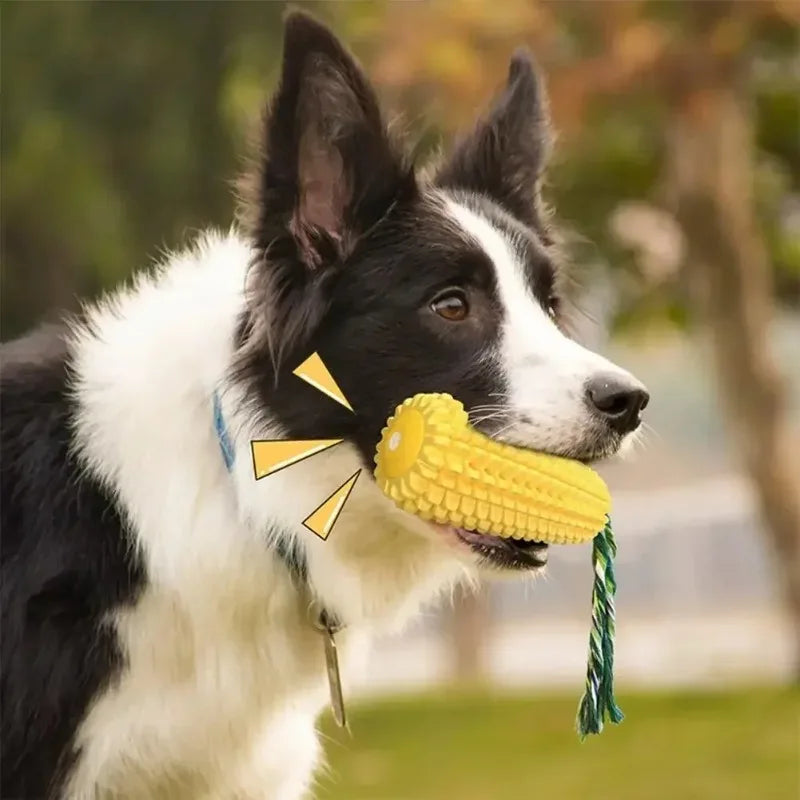 2x Indestructible Dog Toys Durable Corn Dog Chew Toy for Big Aggressive Chewers Large Dogs